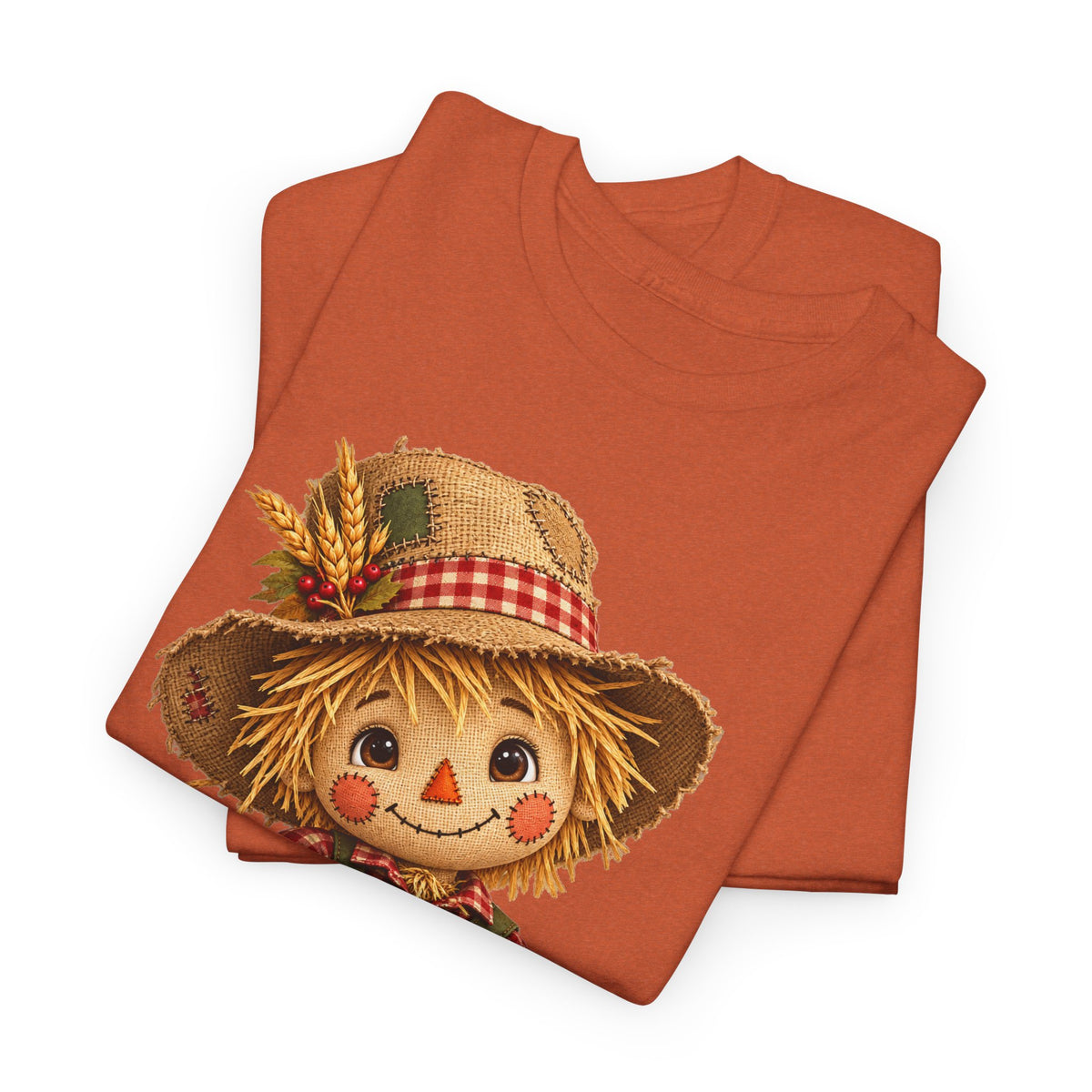 Autumn Scarecrow Tee — Cute Fall Harvest Pumpkin Shirt