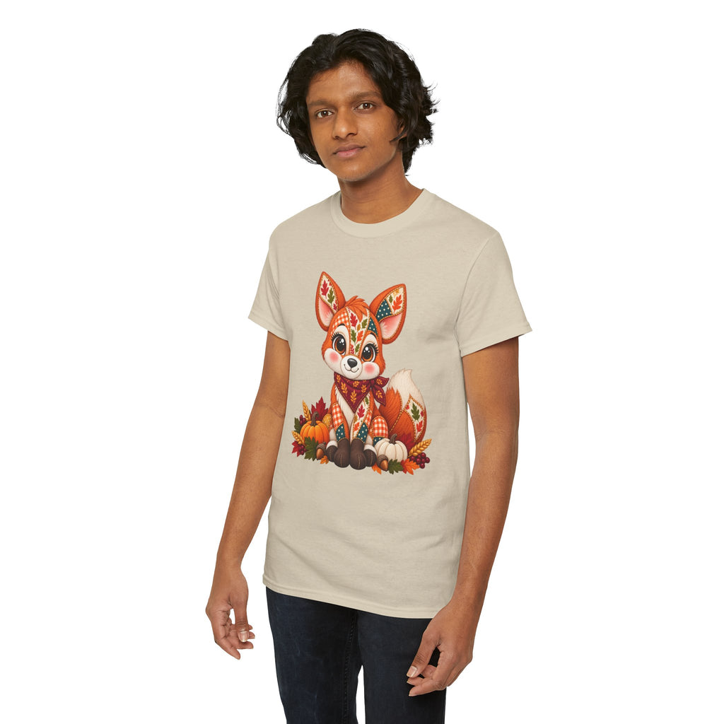 Patchwork Fall Fox T-Shirt