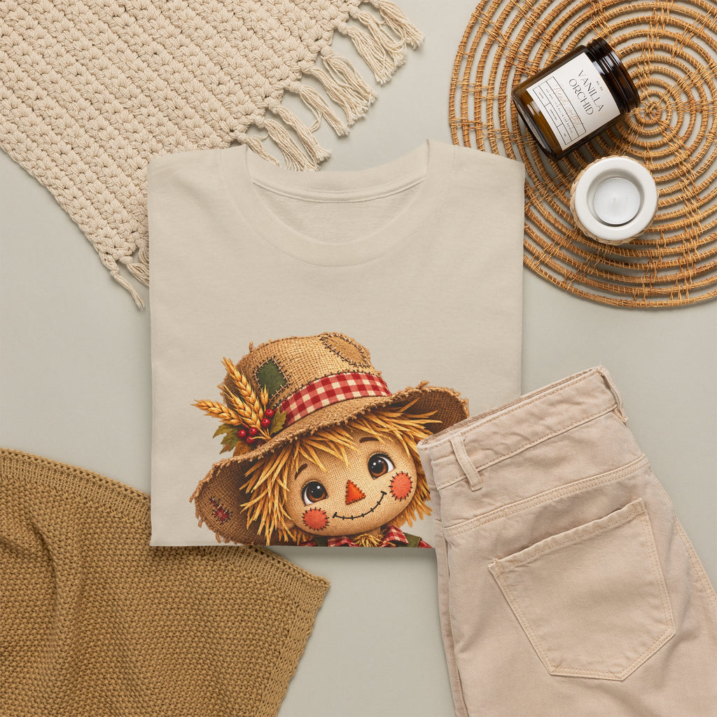 Autumn Scarecrow Tee — Cute Fall Harvest Pumpkin Shirt