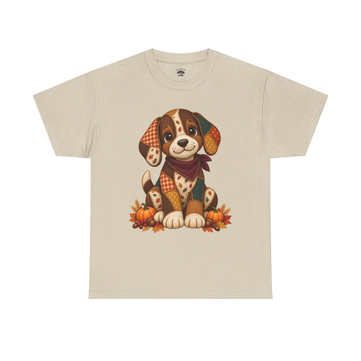 Patchwork Fall Puppy T-Shirt