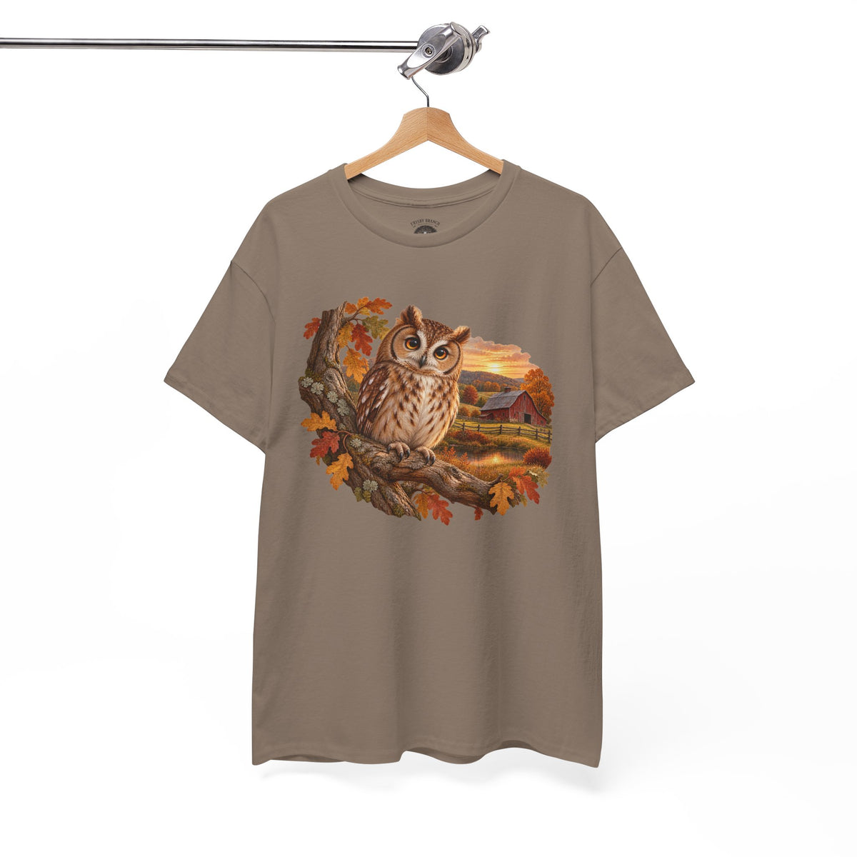 Owl Autumn Tee — Vintage Fall Owl Graphic T-Shirt