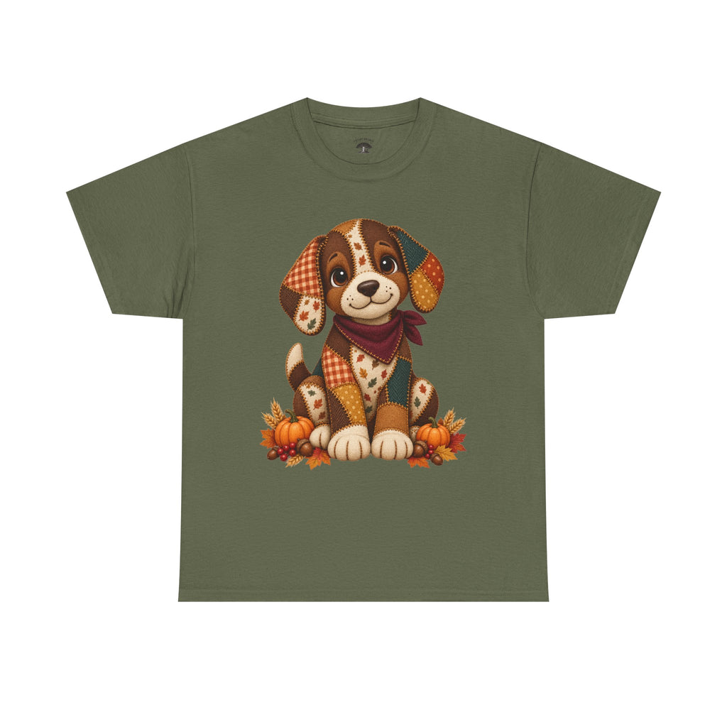 Patchwork Fall Puppy T-Shirt