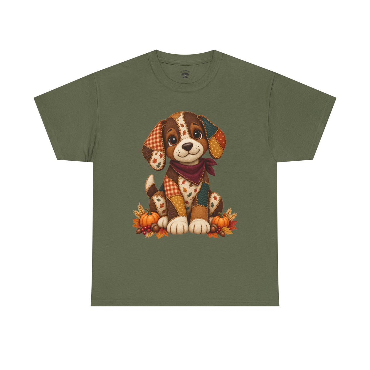 Patchwork Fall Puppy T-Shirt