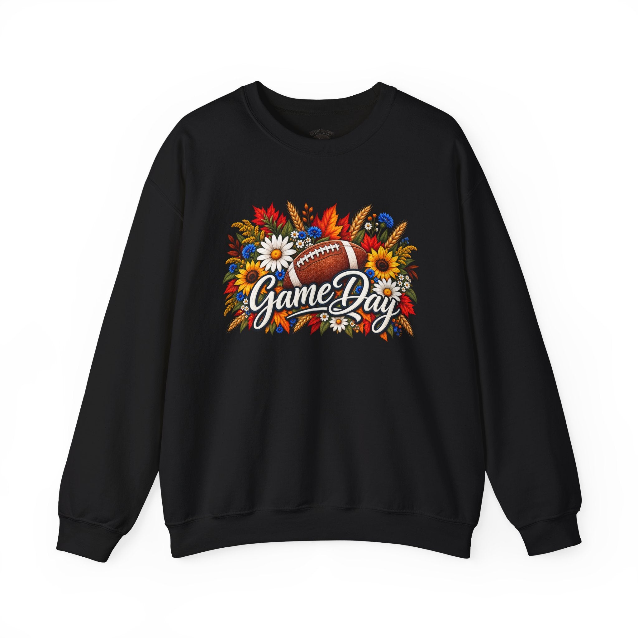 Game Day Floral Football Crewneck Sweatshirt