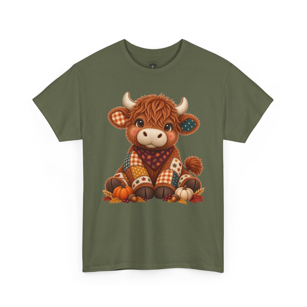 Patchwork Fall Cow T-Shirt