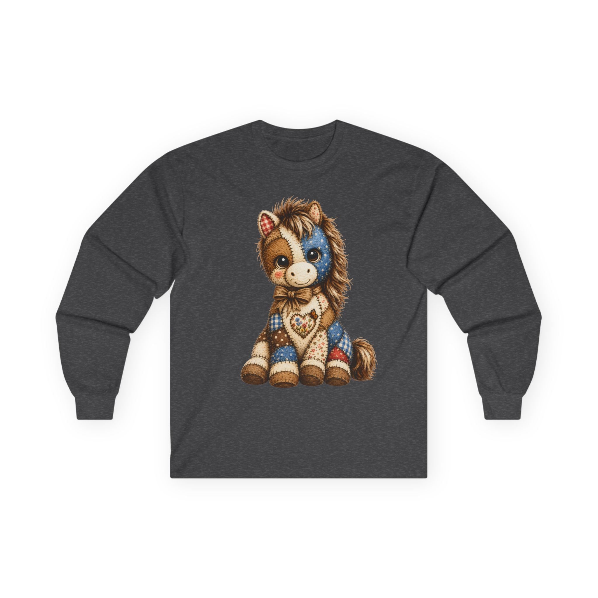 Patriotic Patchwork Pony Long Sleeve Tee