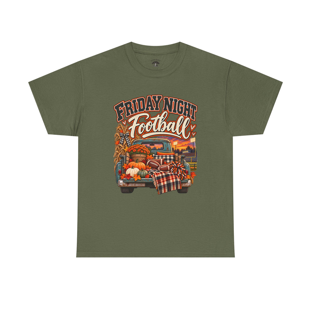 Friday Night Football Vintage Truck Tee – Fall Tailgate & Game Day Shirt