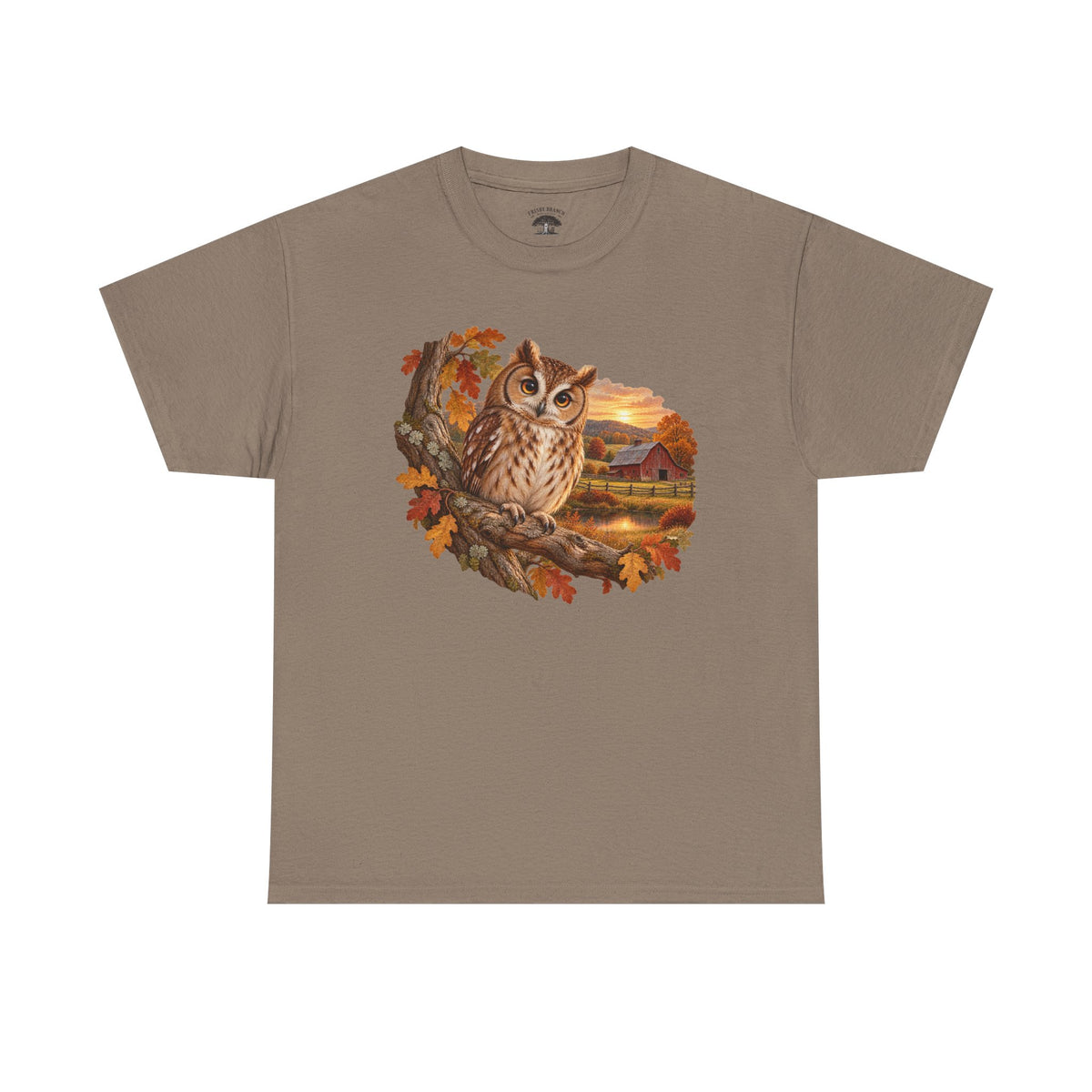 Owl Autumn Tee — Vintage Fall Owl Graphic T-Shirt