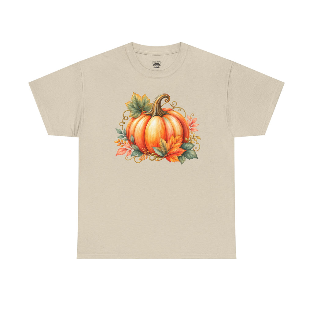 Pumpkin Autumn Graphic Tee — Fall Harvest Shirt