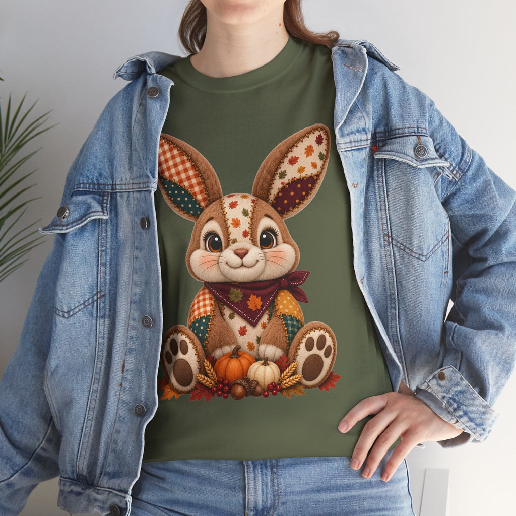 Patchwork Fall Bunny T-Shirt