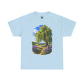 Willow Path T-Shirt — Scenic Lavender Meadow Graphic Tee