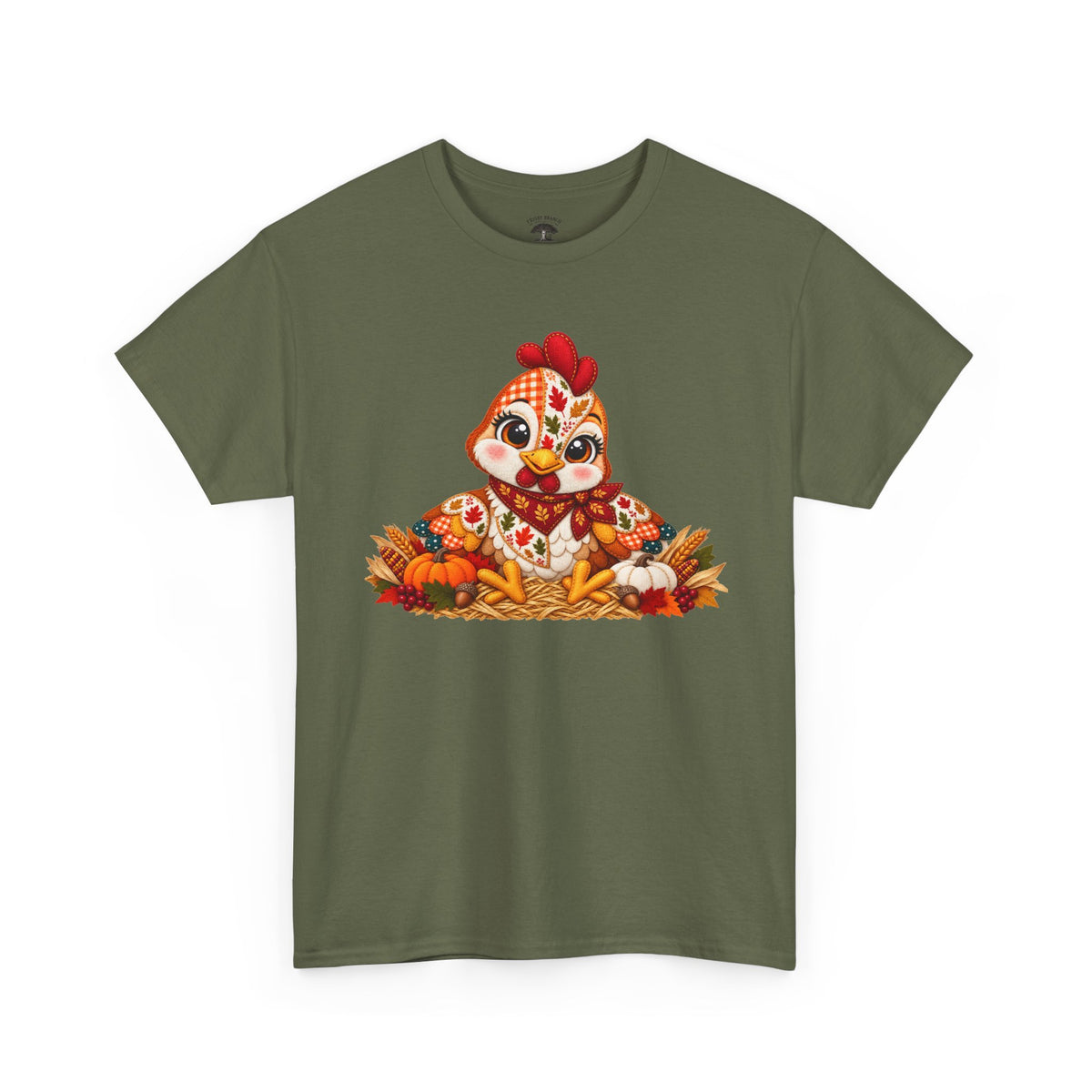 Patchwork Fall Chicken T-Shirt