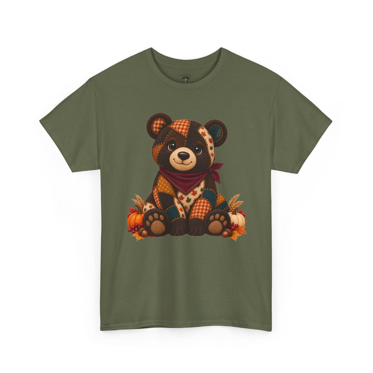 Patchwork Fall Bear T-Shirt