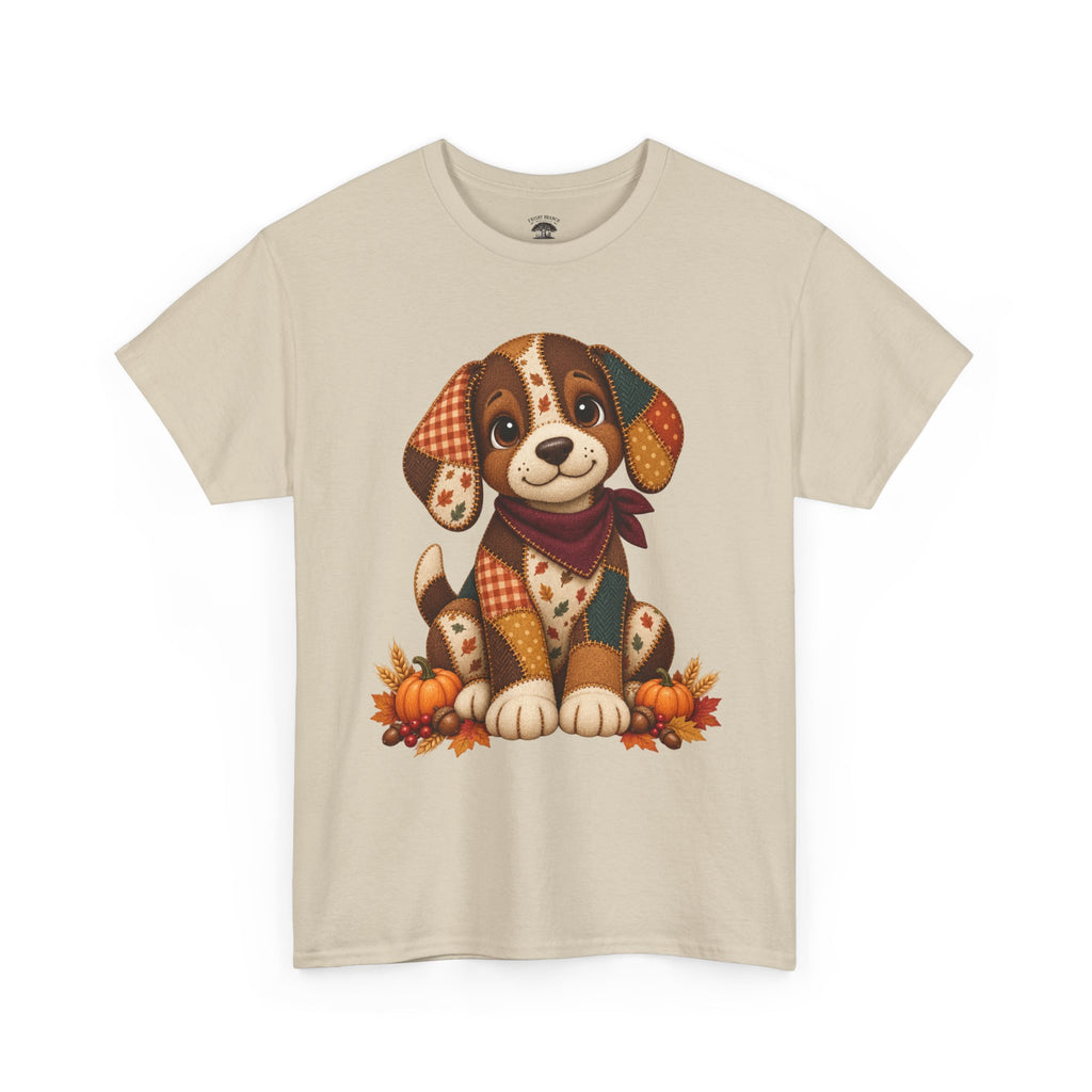 Patchwork Fall Puppy T-Shirt