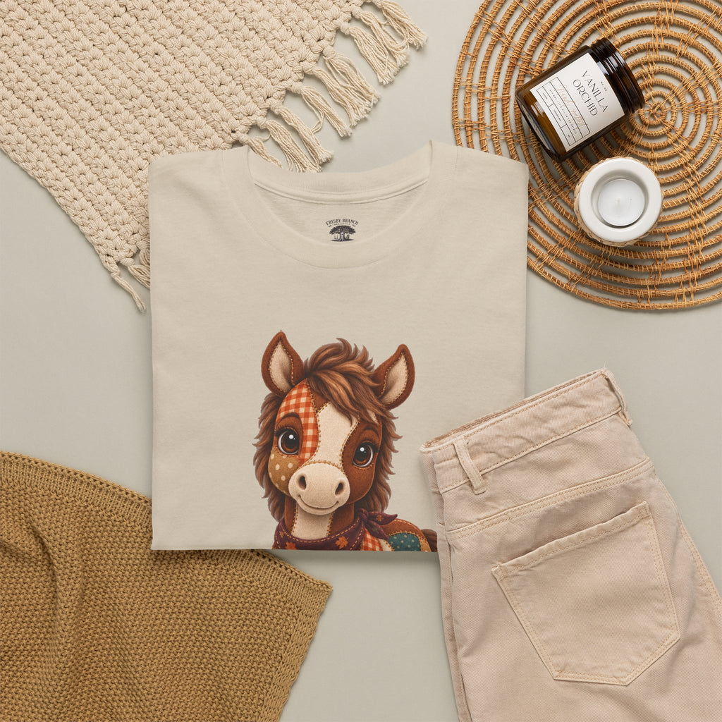 Patchwork Fall Horse T-Shirt