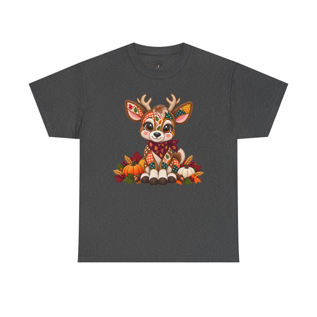 Patchwork Fall Deer T-Shirt