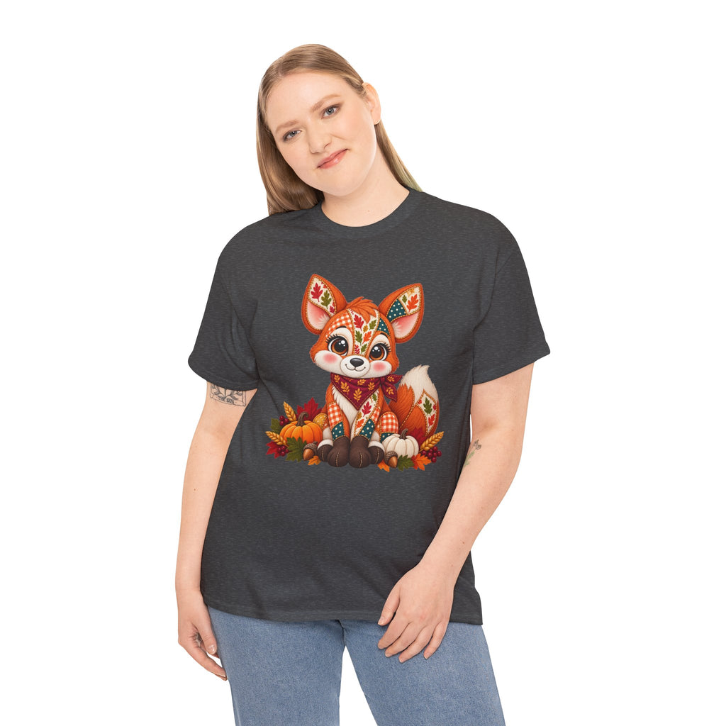 Patchwork Fall Fox T-Shirt