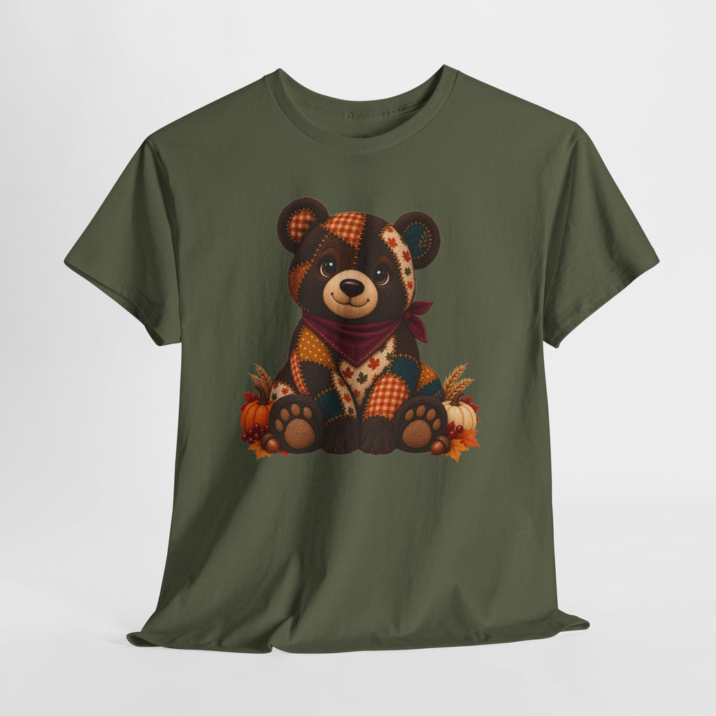 Patchwork Fall Bear T-Shirt