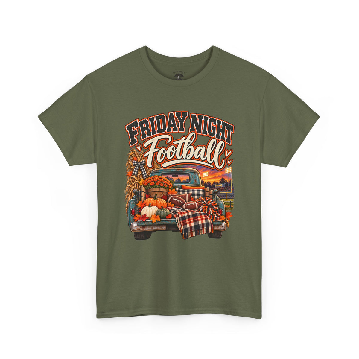 Friday Night Football Vintage Truck Tee – Fall Tailgate & Game Day Shirt