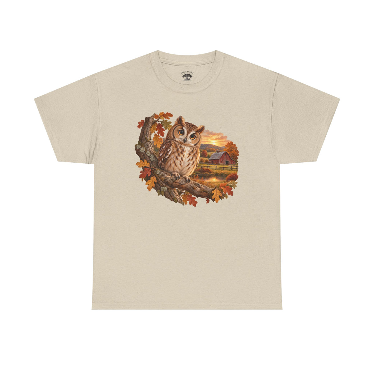 Owl Autumn Tee — Vintage Fall Owl Graphic T-Shirt