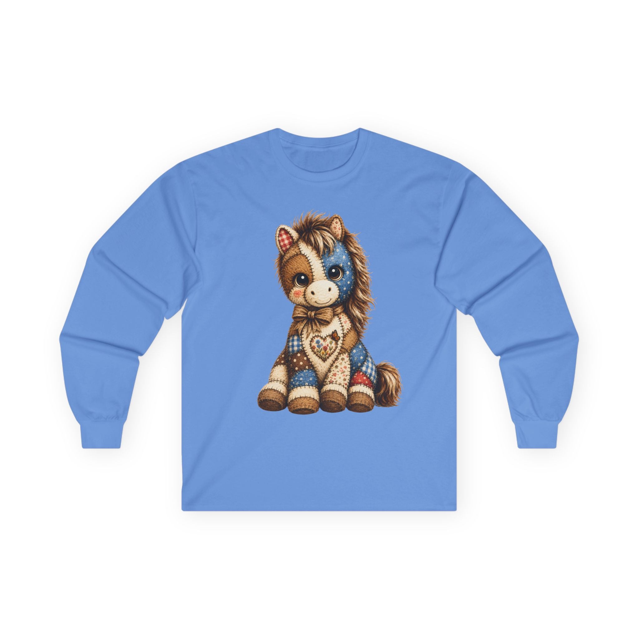 Patriotic Patchwork Pony Long Sleeve Tee