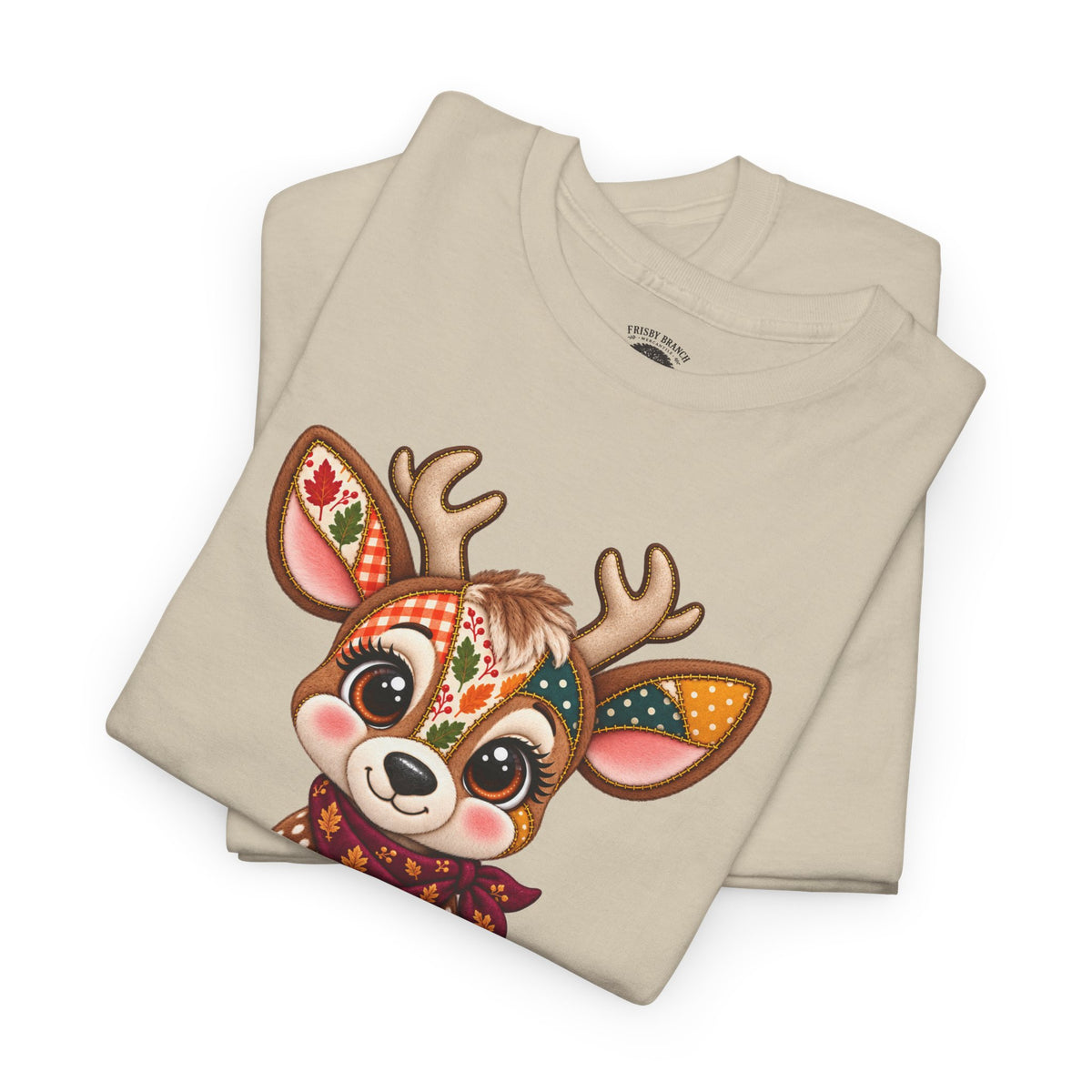 Patchwork Fall Deer T-Shirt