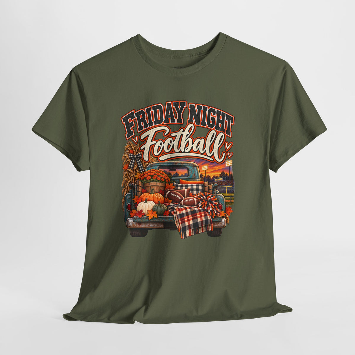 Friday Night Football Vintage Truck Tee – Fall Tailgate & Game Day Shirt
