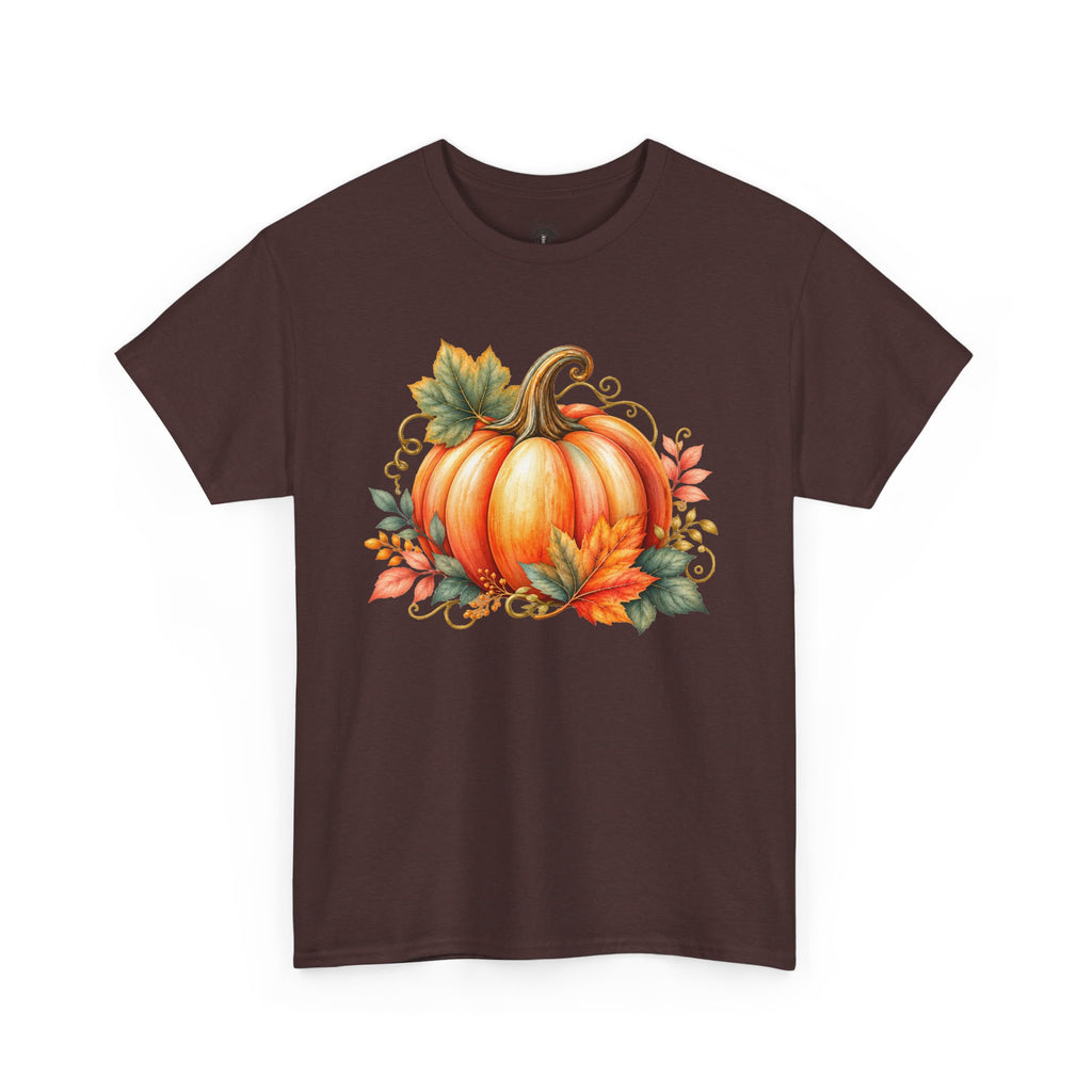 Pumpkin Autumn Graphic Tee — Fall Harvest Shirt