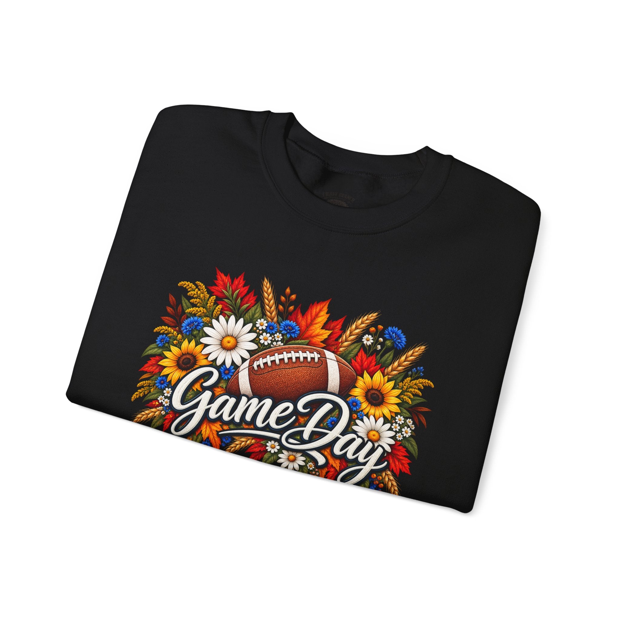 Game Day Floral Football Crewneck Sweatshirt