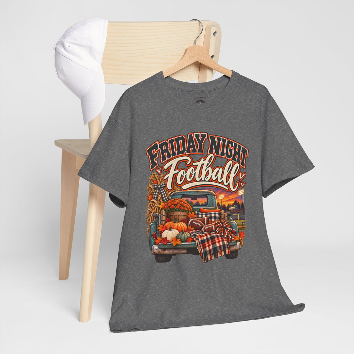 Friday Night Football Vintage Truck Tee – Fall Tailgate & Game Day Shirt
