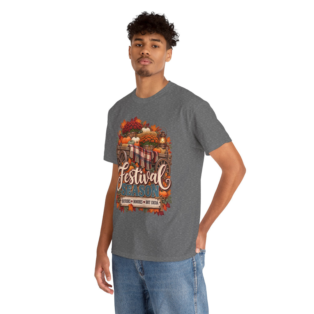 Festival Season Pumpkin Wagon T‑Shirt