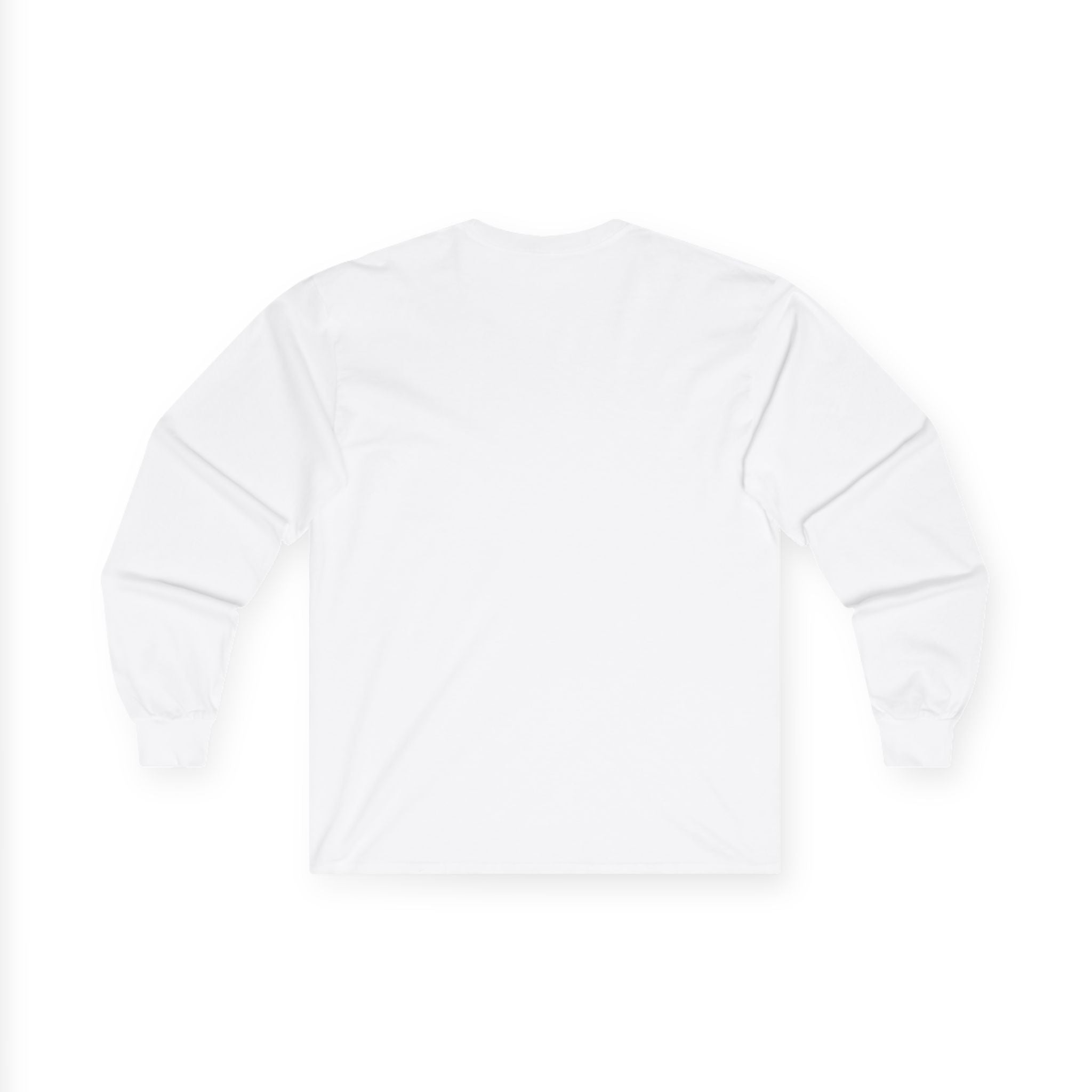 Long Sleeve Tee — Autumn Harvest Scenic Cabin with Pumpkins & Lanterns