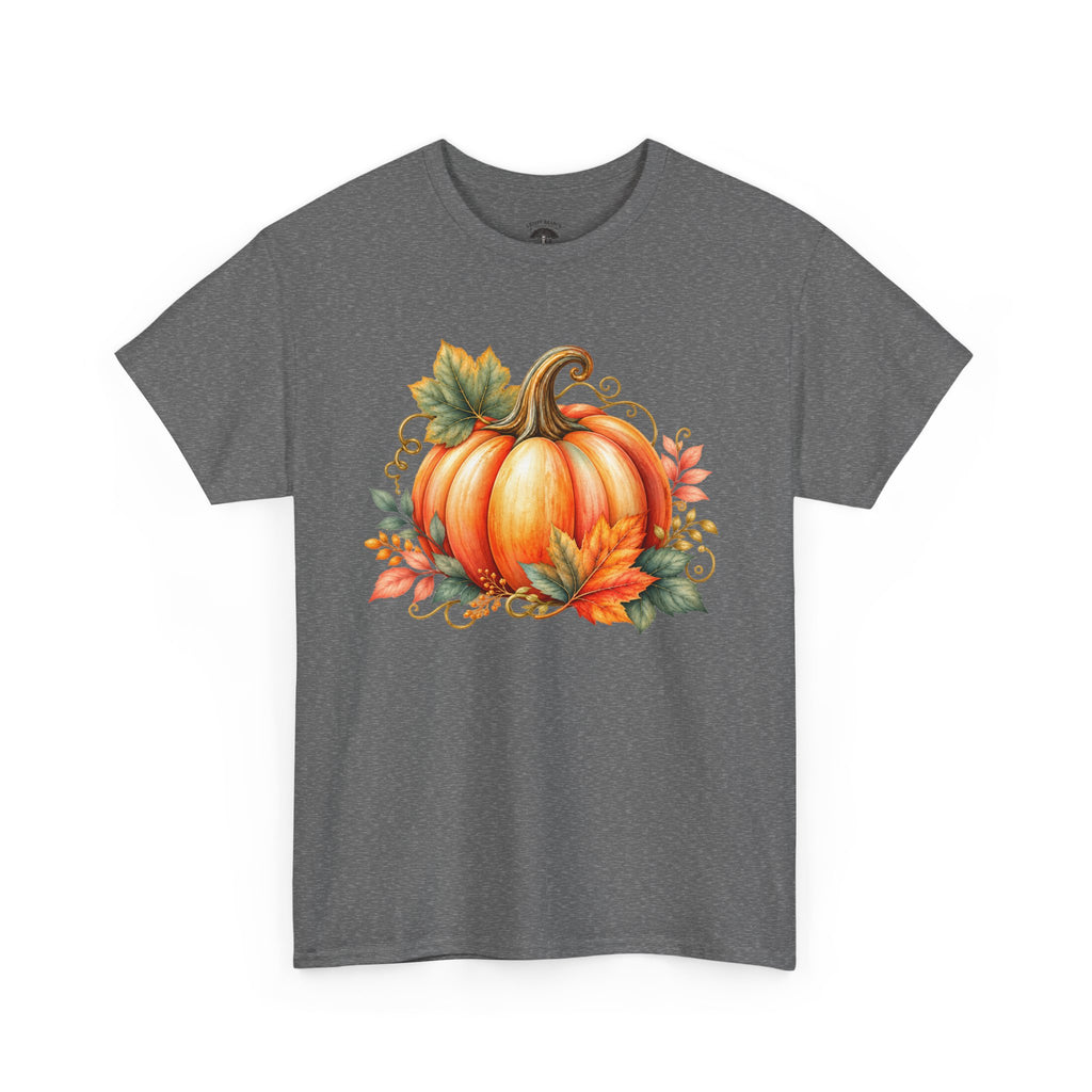 Pumpkin Autumn Graphic Tee — Fall Harvest Shirt