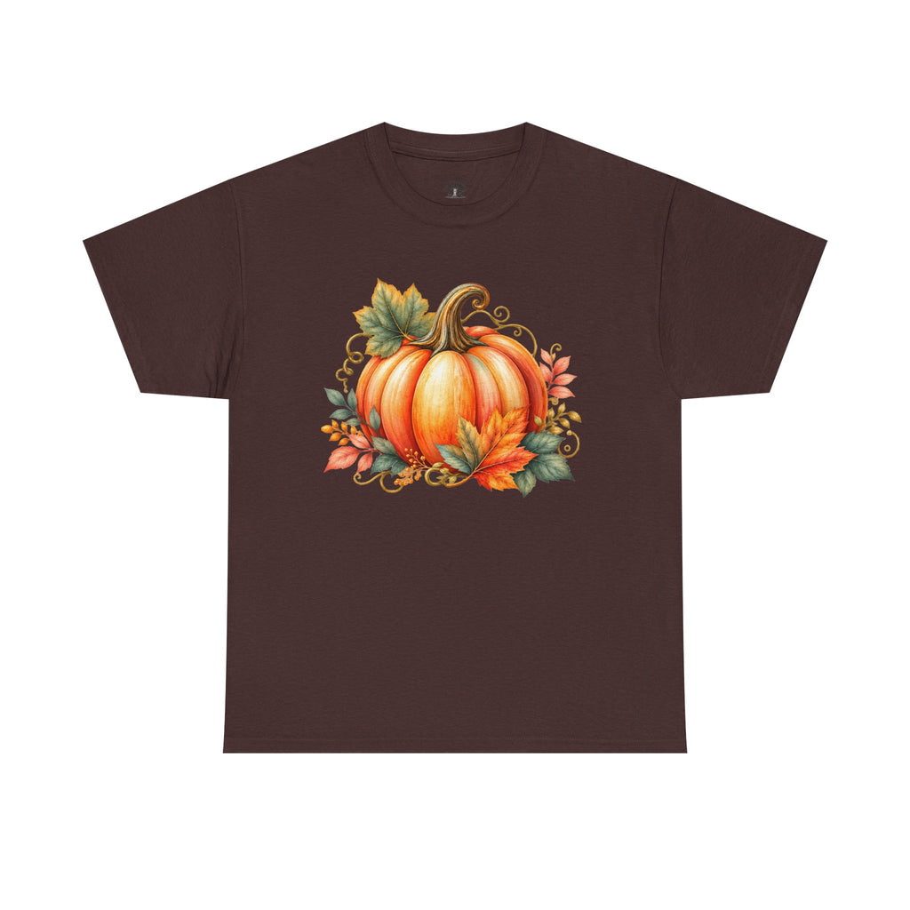 Pumpkin Autumn Graphic Tee — Fall Harvest Shirt