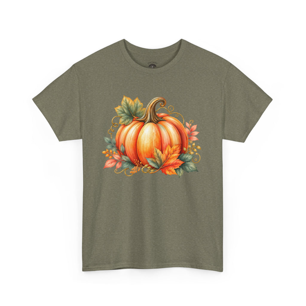 Pumpkin Autumn Graphic Tee — Fall Harvest Shirt