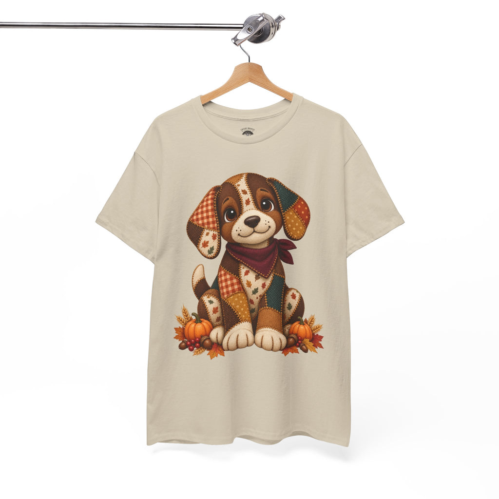 Patchwork Fall Puppy T-Shirt