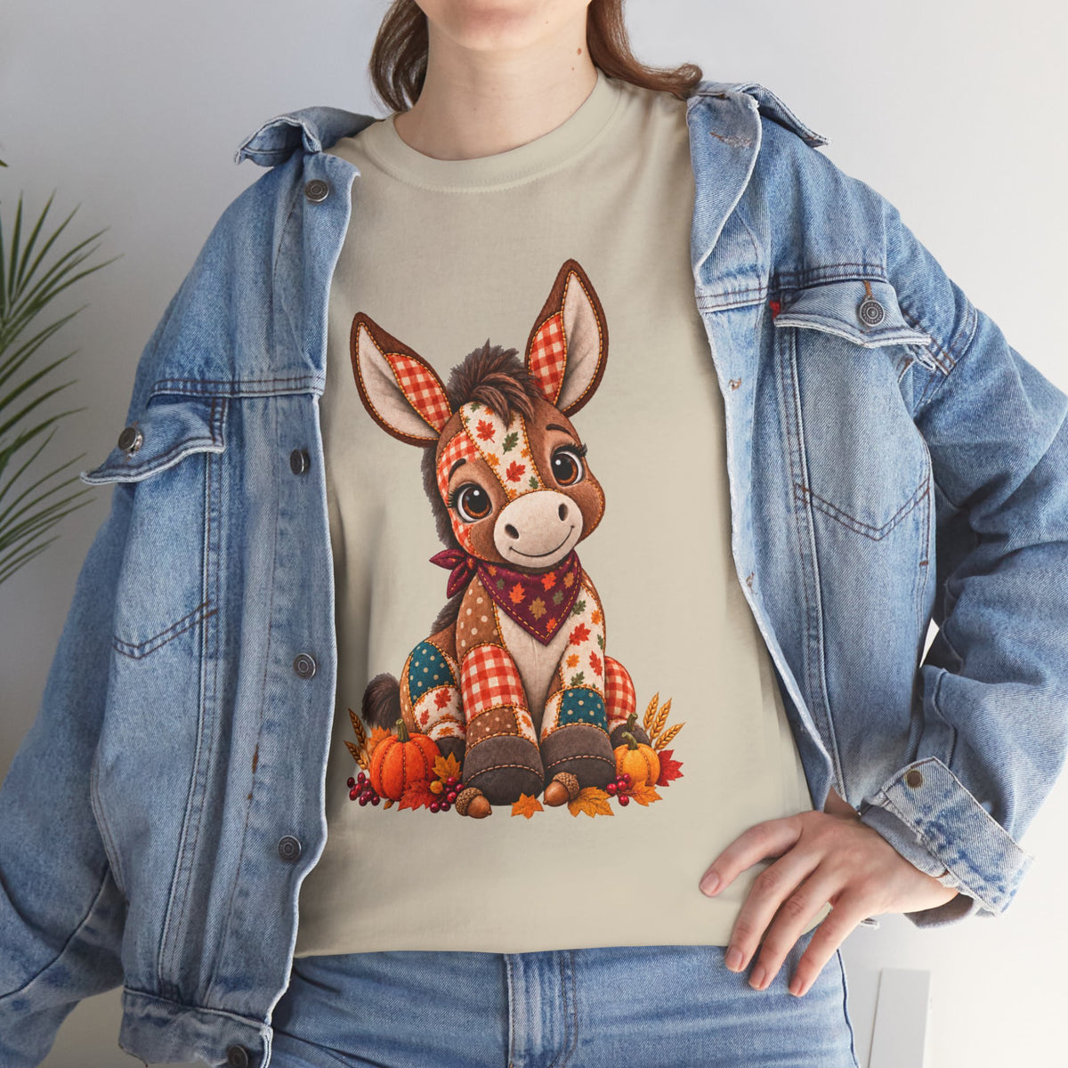 Patchwork Fall Donkey T-Shirt
