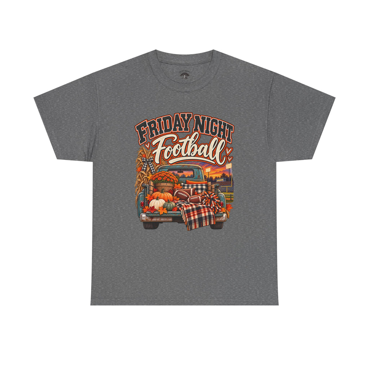 Friday Night Football Vintage Truck Tee – Fall Tailgate & Game Day Shirt