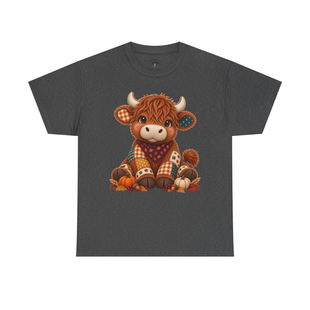 Patchwork Fall Cow T-Shirt