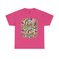 Inspirational Floral Tee — “Grow Through What You Go Through” Motivational T‑Shirt