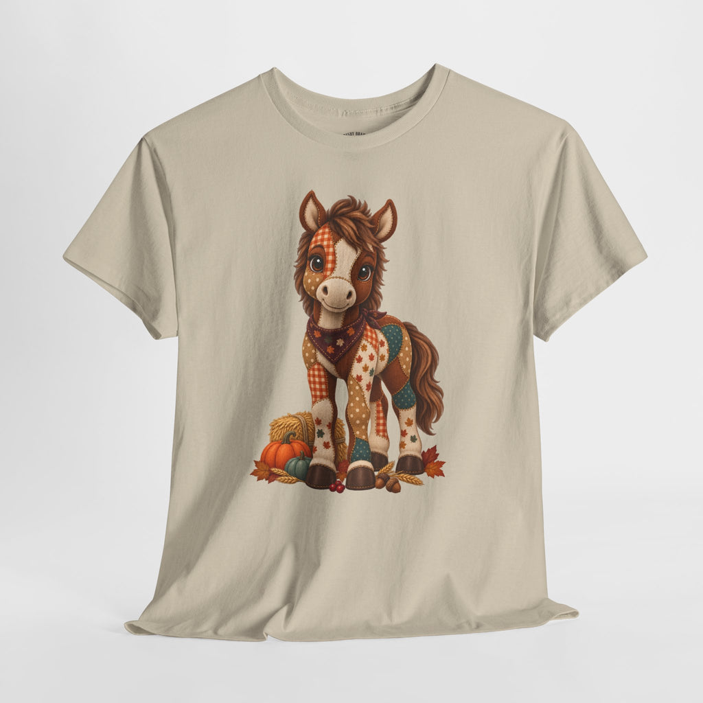 Patchwork Fall Horse T-Shirt