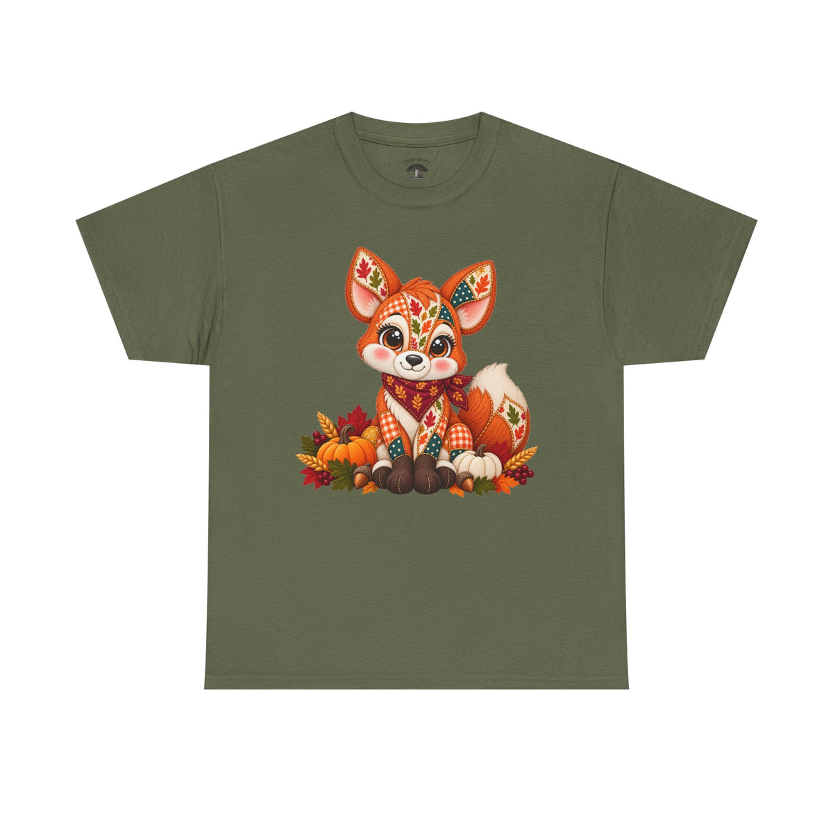 Patchwork Fall Fox T-Shirt