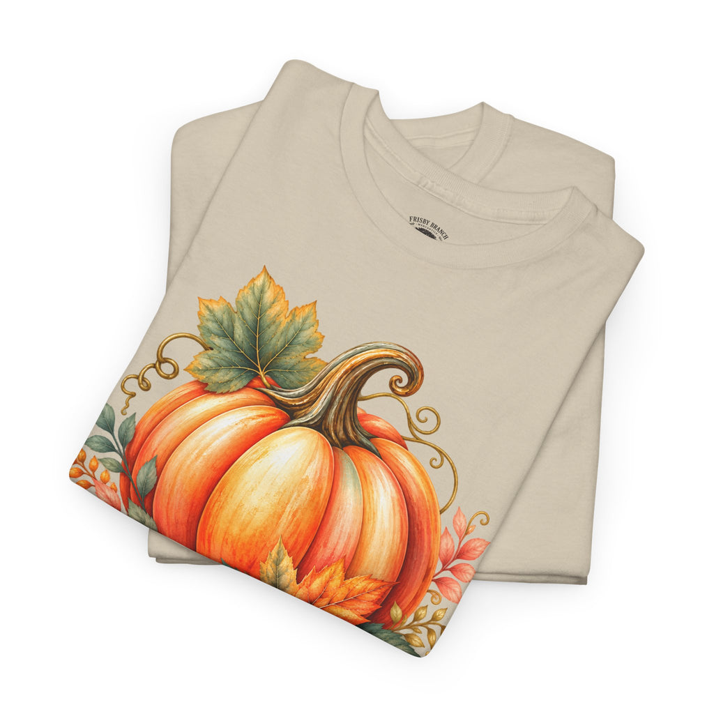 Pumpkin Autumn Graphic Tee — Fall Harvest Shirt