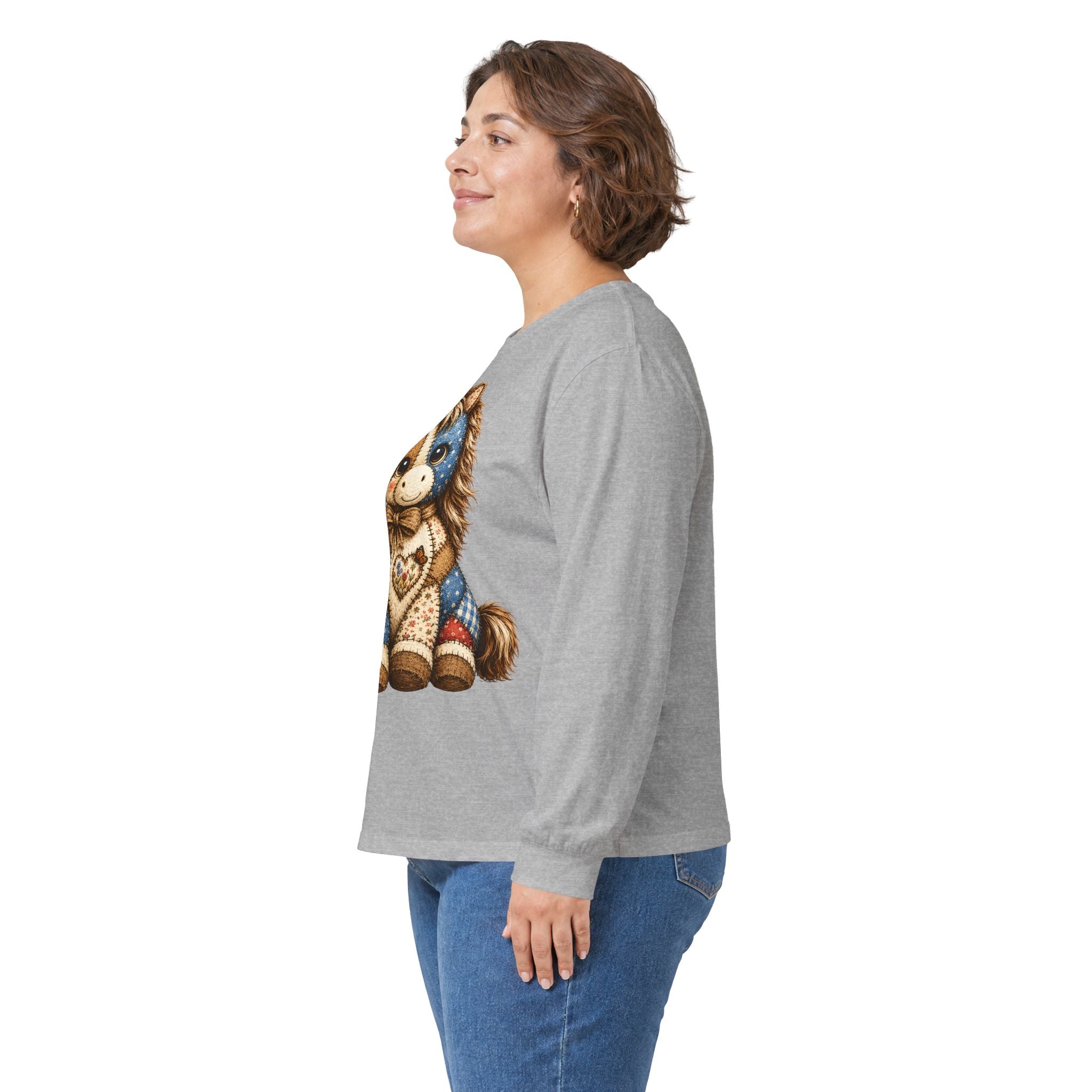 Patriotic Patchwork Pony Long Sleeve Tee