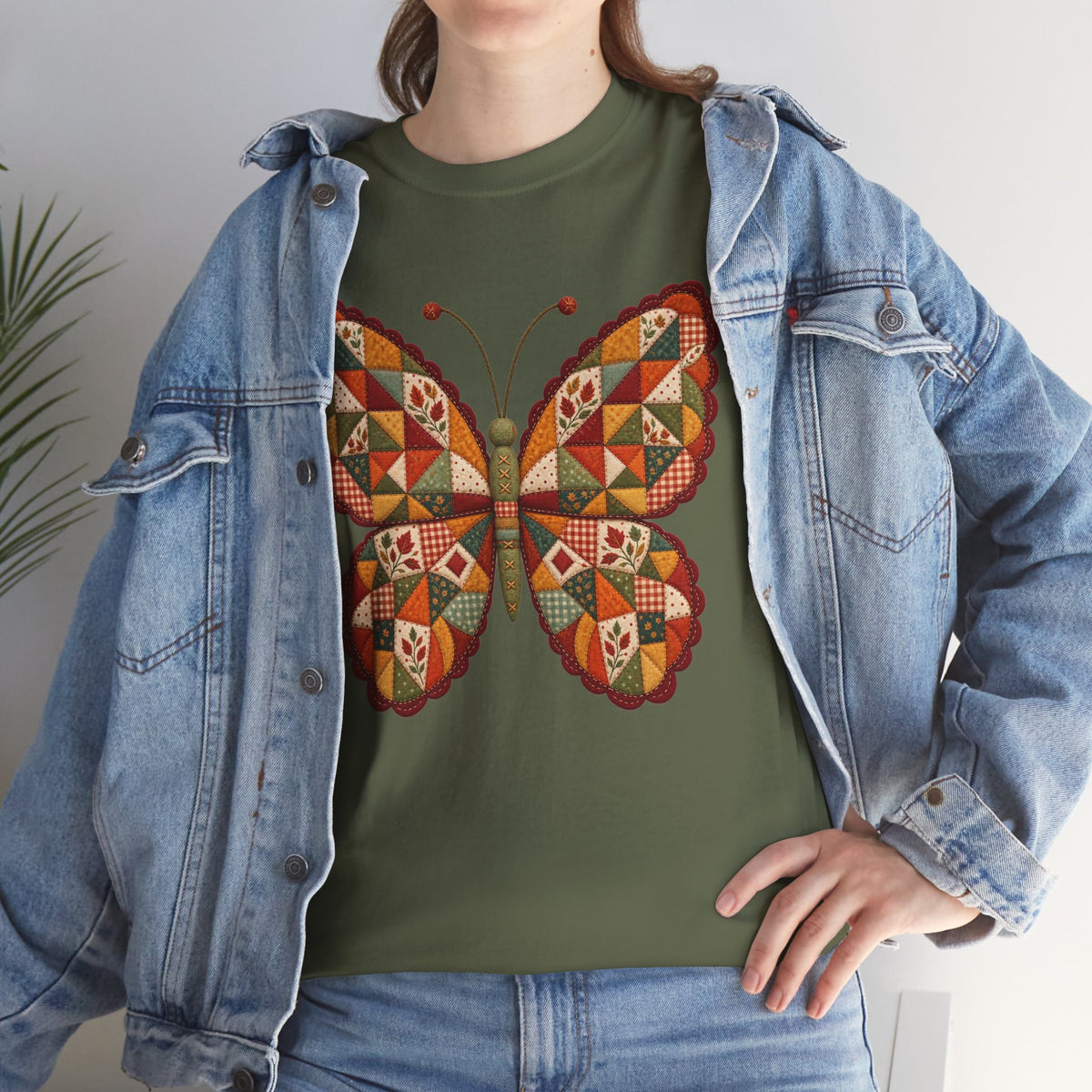 Autumn Quilt Butterfly T-Shirt