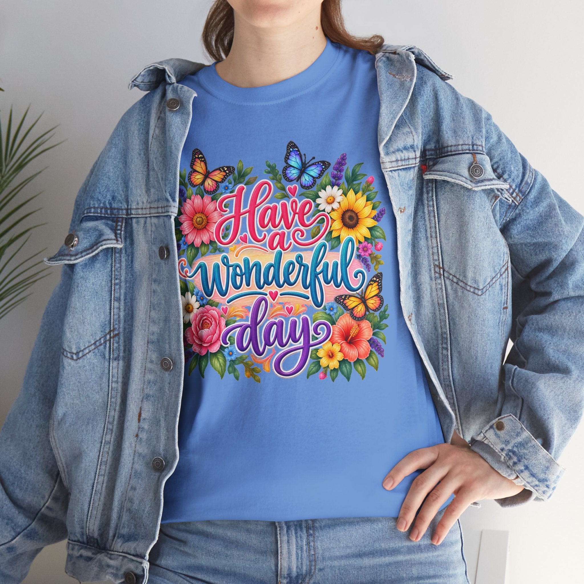 Have a Wonderful Day Floral T-Shirt