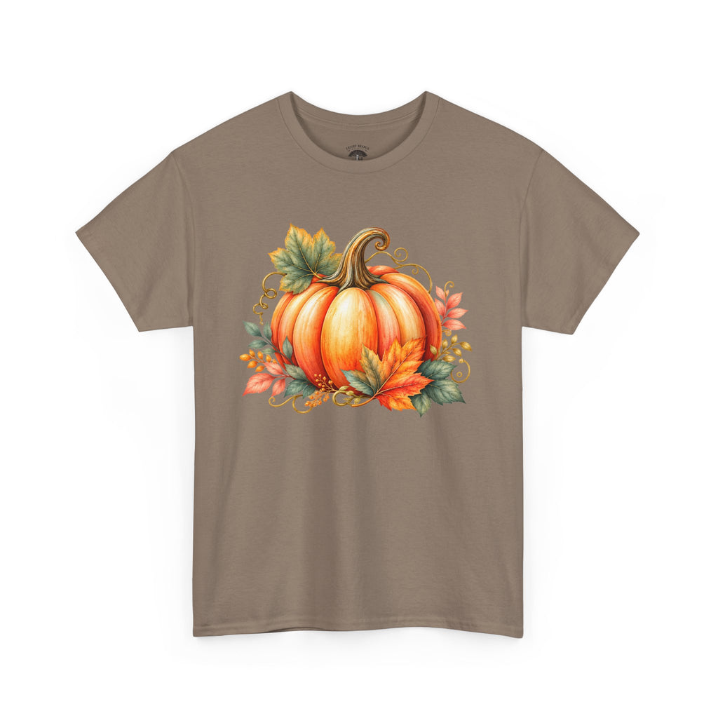 Pumpkin Autumn Graphic Tee — Fall Harvest Shirt