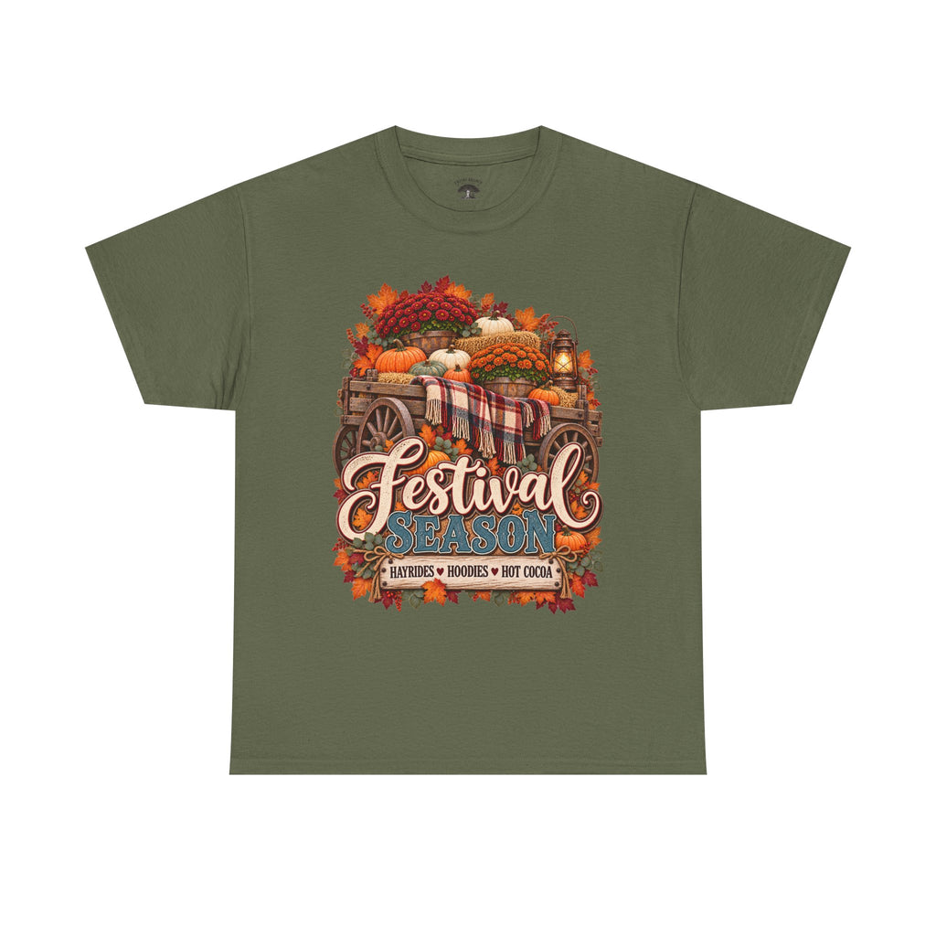 Festival Season Pumpkin Wagon T‑Shirt