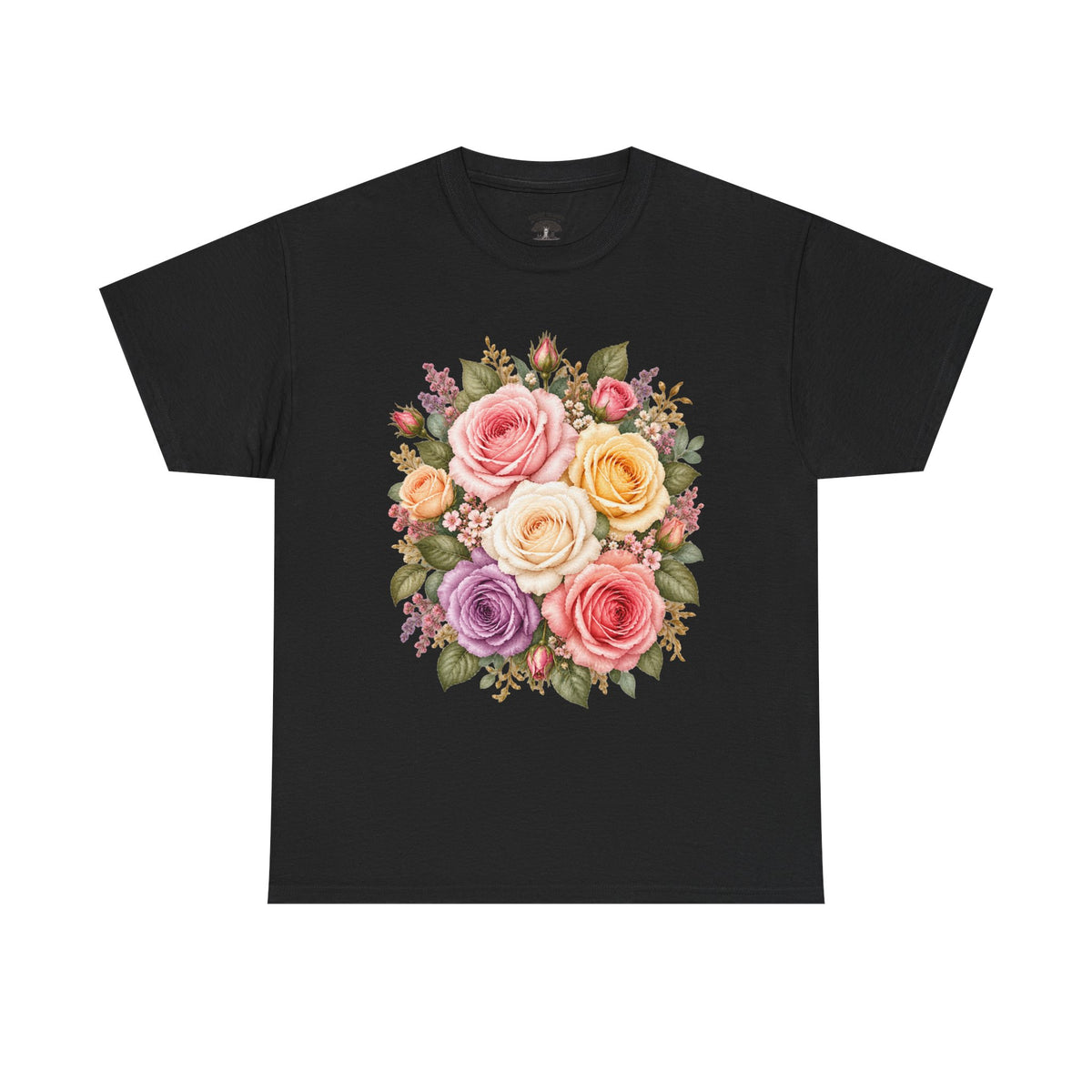 Floral Rose Bouquet T‑Shirt — Vintage Pastel Garden Tee