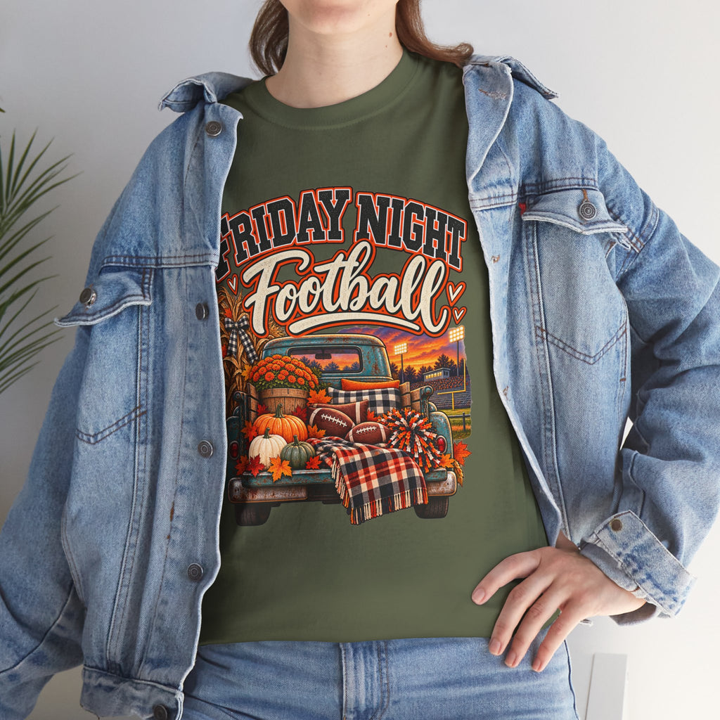 Friday Night Football Vintage Truck Tee – Fall Tailgate & Game Day Shirt